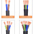 定制RVV电缆线2芯3芯4芯1 1.5 2.5 4 6平方电线护套线国标 RVV2*6平方黑色