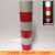 红白黑黄路桩反光膜带警示柱反光贴交通安全柱子电线杆反光膜贴带 直纹红白宽60CM 长1米 三红三白