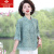俞兆林（YUZHAOLIN）品牌妈妈夏装新款桑蚕絲衬衫半袖洋气中老年大码女装宽松真絲上衣 铁锈红(上衣+模特同款白色裤子A0 XL