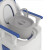 金诗洛 K551 成人便携式移动马桶坐便器 室内防臭厕所残疾人坐便椅子 PU圈空心桶蓝色