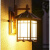 LED户外壁灯防水简约现代围墙外墙灯门柱阳台新中式壁灯 黑色 东京亭壁灯(送LED白光灯泡)
