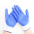 安英卡尔 B2034 蓝色浸胶手套 丁睛挂胶手套 耐油涂胶劳保手套 尼龙劳保防护手套 12双装