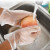 塞莫诗一次性PVC手套 清洁防水家庭园艺餐饮卫生多用途透明100只 中号M