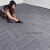 定制办公室地毯商用PVC拼接方块客厅台球厅水泥地隔音地垫大面积工业品 zx灰色条纹加强型 50*50cm1块沥青底
