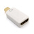 迷你MiniDP雷电接口转hdmi转接线适用于MacBook air微软surface p 雷电2Mini DP接口(白色4K版)