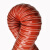 娇雅（JIAOYA）红色硅胶风管排风管通风管排烟管道伸缩软管耐高温酸碱硫化热风管 精品管20mm*4米