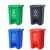 富都华创 新国标垃圾桶 有害30L 户外分类塑料垃圾桶大号环卫脚踏脚踩带盖大型商用大容量 FDHC-LJT-3