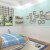 爱涂士 生态墙衣纤维涂料自刷客厅卧室蓝色系列环保涂料批发 S1-73蓝色天空 标准款