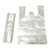飞尔（FLYER）白色透明塑料袋 打包袋外卖袋一次性背心方便袋【1KG 30×48cm】