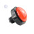 定制游戏机按钮 60mm凸面大圆带灯按键拍拍乐 游戏机配件大圆按钮 红色+支架
