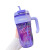 收米（ShouMi）新款大容量双饮吸管水杯女生耐高温塑料杯夏季便携高颜值杯子防摔 920ml 紫色单杯+吸管+3D贴 高颜值水杯