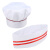 厨师帽子男厨师工作帽白色蘑菇帽餐饮布帽饭店帽厂回族帽圆帽 圆顶纯白布帽3个装
