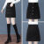 XMSWR一步裙半身裙新款2024毛呢a字裙秋冬高腰显瘦女士包臀裙加厚短裙 黑色 S 【建议85-95斤】