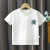 迪士尼（Disney）儿童夏季纯棉透气短袖T恤男童女童夏装短款衣服 白色-机器人 90码(身高80-90cm)