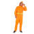 卓迪旭 ZDX-YFT10环卫工人橙色透气劳保雨衣套装，路政执勤防暴雨反光雨衣套装，可定制 L