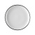 素美吉陶瓷盘子菜盘创意家用釉下彩牛排盘西餐具ins风蒸鱼盘深碟子 8英寸圆盘-白色（2个装）