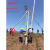 立杆机加厚立杆器国标铝合金三角架人字抱杆电力扒杆水泥杆立杆机 常规12米立杆机100mm5mm
