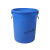 商用垃圾桶大容量大号圆桶饭店厨房户外环卫垃圾桶教室带盖塑料桶工业品 100#蓝无盖垃圾袋xy