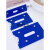 强磁性标签货位仓位卡仓库仓储标示牌磁性材料卡货架库位卡美酷 4x8双磁(蓝/白/红)颜色留言