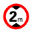 适用交通标志牌限高2米2.5m3m3.3m3.5m3.8m4m4.2m4.3m4.5m4.8m5m2 30带配件(限高2M)