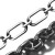 沪工G80级起重链条锰钢吊索具链条吊装桥索链条手拉葫芦链条配件 1米-直径6mm (煮黑)