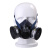 TW02S防毒面具喷漆农药防粉尘甲醛化工装修电焊防护面罩 TW02S主体+X/OV(滤毒盒2只) 防有机气体