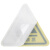 海斯迪克 HKC-617 机械设备安全标识牌危险警告标志贴纸10张 有电危险20*20cm