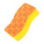 3M思高洁力豆海绵百洁布 高效除垢不易卡残渣一冲即净 橘黄色 2片/包 48包装