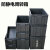 加厚防静电塑料周转箱电子元件盒零件收纳盒黑色物料盒养龟箱 8号周转箱 540*420*300mm