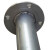 海斯迪克 HKL-114 金属标牌立柱（法兰式）镀锌钢管 标识牌标志牌立柱 标志杆2.4米