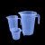 塑料量杯烧杯带刻度水杯厨房烘焙工具奶茶店用品实验用计量杯50ml 圆柄量杯250ml