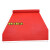 冰禹 BYyc-374 PVC镂空防滑垫 S形塑料地毯浴室地垫 红色0.9M*1M（加密6mm）