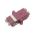 定制双工法兰盘 LC-LC光纤适配器级定制对接光纤耦合器电信头议价 粉色 0.15db