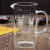 高硼硅耐热玻璃不腐蚀带刻度杯计量杯烧杯厨房烘焙明火加热微波 500ml(平盖款)赠杯刷