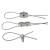 JG655 304不锈钢钢丝绳单夹卡扣双夹锁扣u型夹头 双夹M210个
