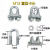 镀锌钢丝绳卡头夹头U型夹绳扣卡扣扎头锁扣紧绳器M8M10M12M16M18 M12 适合12-14毫米