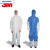 3M4515一次性连体带帽防护服透气防尘衣喷漆实验室隔离防化服打药 4510防液体 M