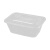 联嘉 长方形打包盒加厚一次性透明外卖塑料打包盒打包便当保鲜餐盒 透明750ml 300套