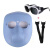 电焊面罩焊工面罩眼镜防护专用头戴式氩弧焊烧焊护脸防烤面具焊帽 新款透气面罩+1黑色眼镜+绑带