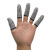 防割手指套5级防割半手指耐磨防扎手防痛手指套拇指刀采摘器指套HPPE雕刻劳保手指套 灰色【50只】 均码