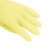 帮手仕H乳胶防滑防水防护洗碗保洁工作干活劳动手套劳保用品手套A1 黄色3双 S码 