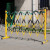 可移动绝缘施工围栏 工地电力安全玻璃钢圆管伸缩围栏 隔离带围挡 升级款红白/黑黄管式1.2*3米