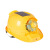 东部工品 风扇安全帽双风扇工地带风扇充电遮阳帽头灯 LZ-158 黄色（8000毫安） 