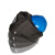 高空作业面罩配安全帽式帽氩弧焊头戴式面屏焊工专用可电焊 插槽面罩ABS安全帽(黄色)2个镜