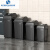 YYN商用无盖垃圾桶大容量厨房卫生桶超大方形餐饮大号加大20L 80L灰色正方形桶送垃圾袋