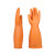 诚格（C&G） 橡胶手套 STROM-1-360-8~12 淡橘色 （单位：双）