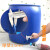 朝耐150升潲水桶法兰桶海鲜桶200kg铁箍桶加厚塑料桶带盖装鱼桶可出票 150L(不带盖和铁箍)