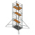 GIER JGD2-3铝合金快装脚手架便携活动架多功能移动架双宽3层5.6m梯形架建筑装修工程梯/个 可定制