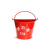 品之德 PXF-003 消防沙桶 黄沙桶半圆红色消防桶消防铲子消防器材 消防桶铁锹手套(消防备用套装)
