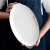 素美吉陶瓷盘子菜盘创意家用釉下彩牛排盘西餐具ins风蒸鱼盘深碟子 8英寸圆盘-白色（2个装）